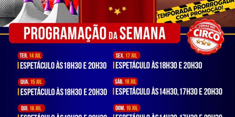 Circo Celestia estende temporada no Recife e mantém ingresso solidário em prol do HCP