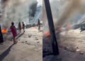 Protesto por auxílio das chuvas bloqueia Av. Mascarenhas de Morais na manhã desta segunda (13)