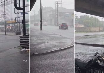 Recife registra pontos de alagamento nesta quinta-feira (23)
