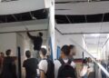 Forro de PVC de escola estadual do Recife desaba por conta de ventos fortes