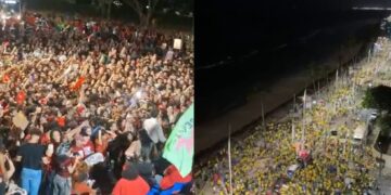 Apoiadores de Lula e Flávio Bolsonaro fazem atos no Recife